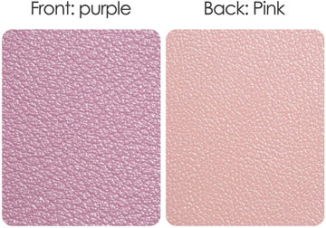 SKONYON 両面デスクパッドプロテクター、大型ゲーミングマウスパッド、31.5インチ x 15.7インチ PUレザーデスクパッド、キーボードとマウス用、デスクマット、パープル/ピンク